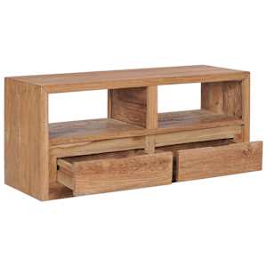 TV stolek 90 x 30 x 40 cm masivní teakové dřevo - obrázek 2