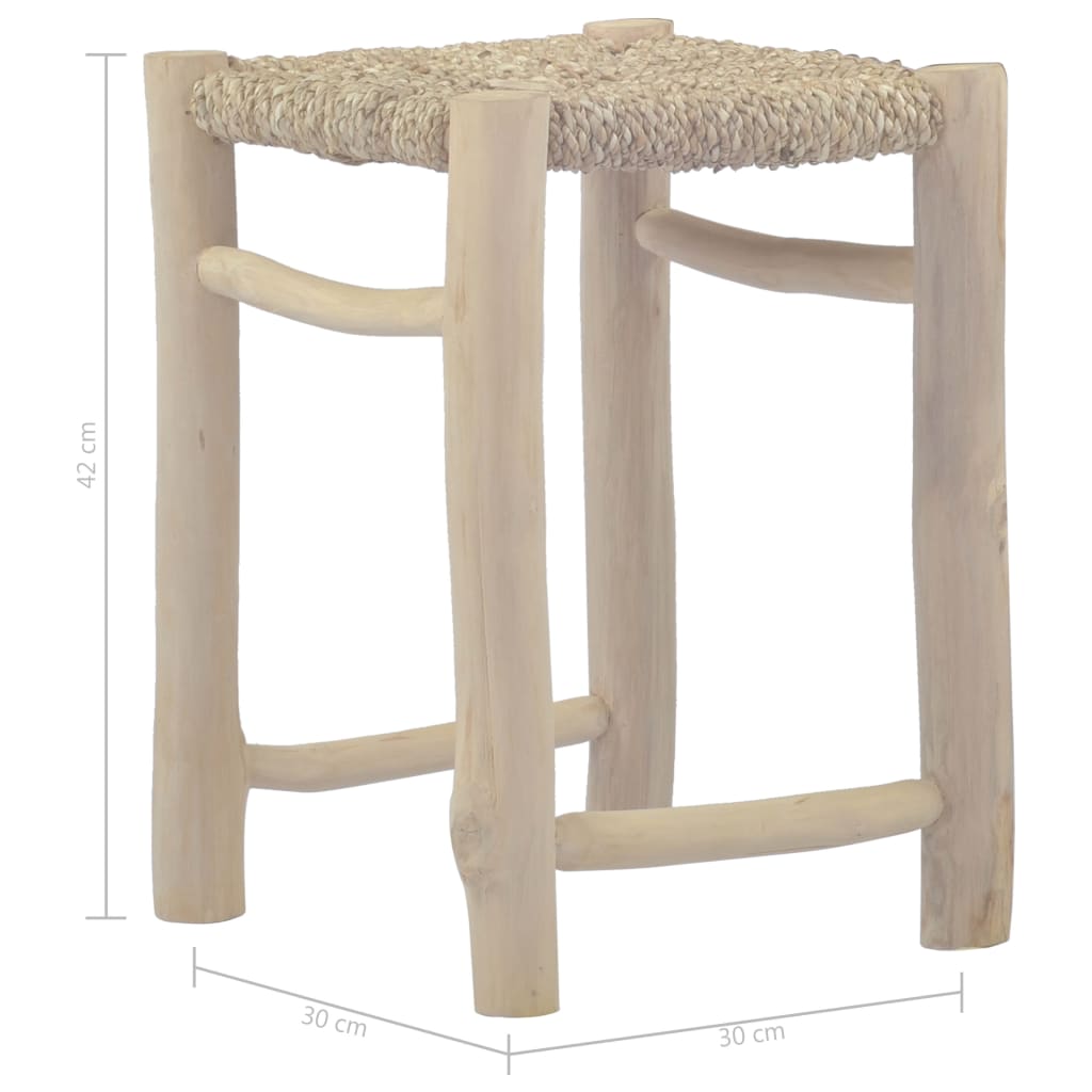 Stools 2 Pcs Brown Seagrass VidaXL 18 width=274