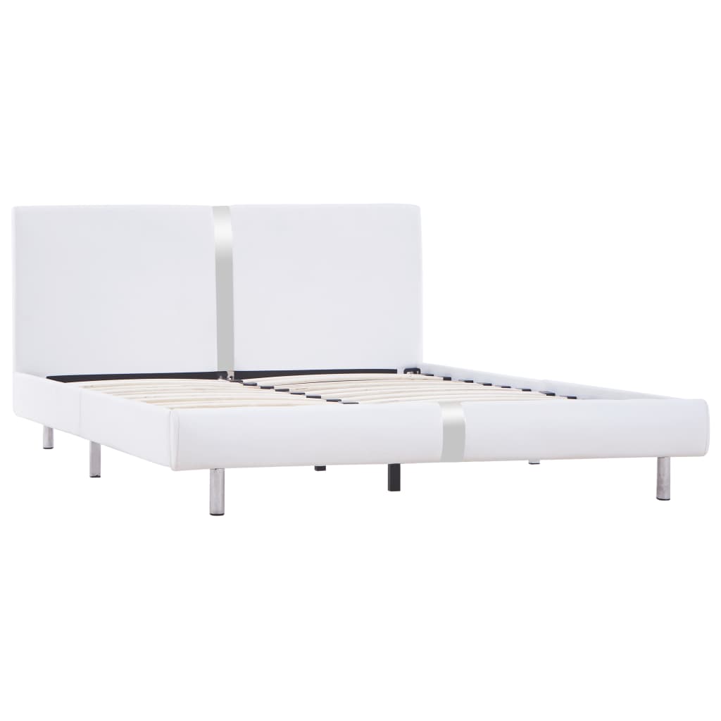 

vidaXL Bedframe kunstleer wit 120x200 cm