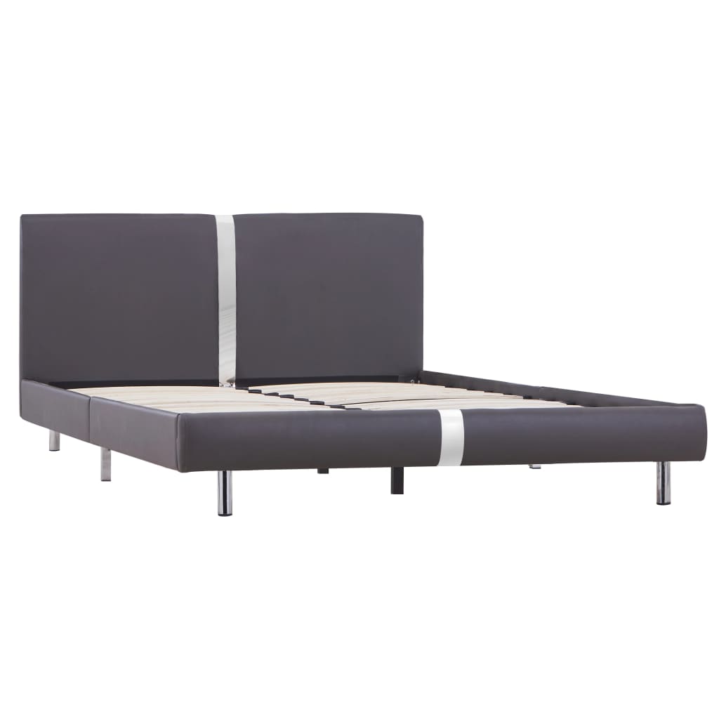 

vidaXL Bedframe kunstleer grijs 140x200 cm