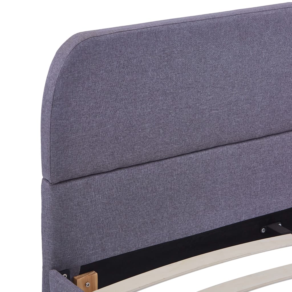 Alternativ bild 2 för VidaXl Sängram Ljusgrå Tyg Ljusa Ben 200X140 Cm