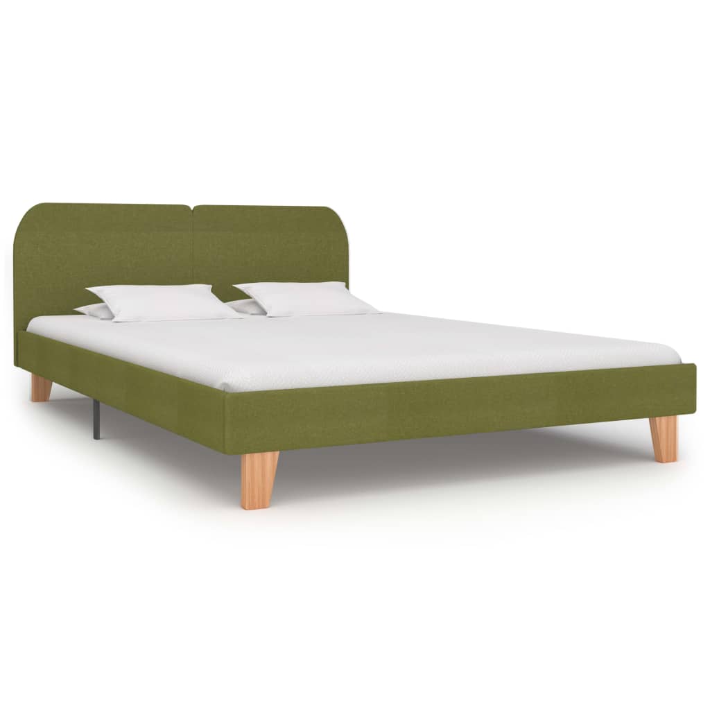 vidaXL Cadru de pat, verde, 180 x 200 cm, material textil vidaxl.ro