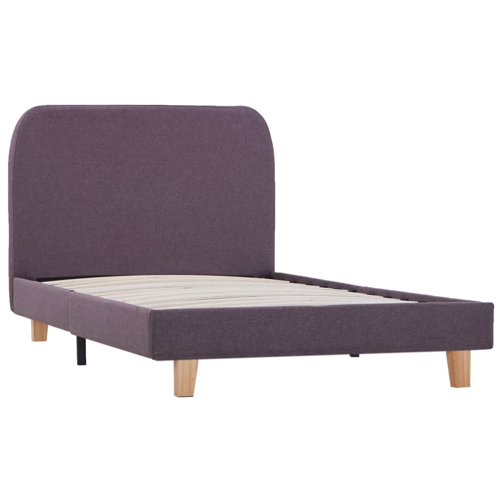 

vidaXL Bedframe stof taupe 90x200 cm