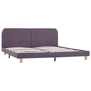 vidaXL Cadre de lit sans matelas taupe tissu 160x200 cm