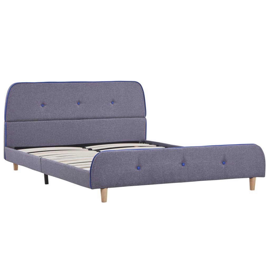 vidaXL Bedframe stof lichtgrijs 140x200 cm afbeelding