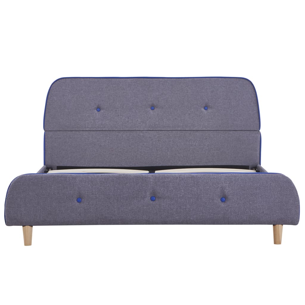 Thumbnail - vidaXL Bettgestell Hellgrau Stoff 140x200 cm