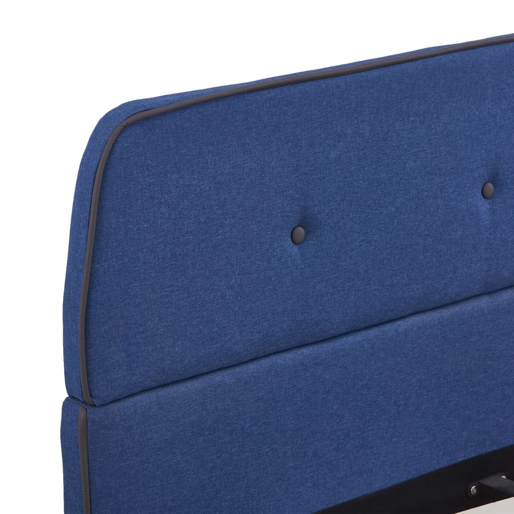 Alternativ bild 2 för VidaXl Sängram Blå Tyg 200X140 Cm