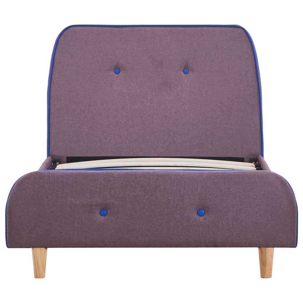 Thumbnail - vidaXL Bettgestell Taupe Stoff 90x200 cm