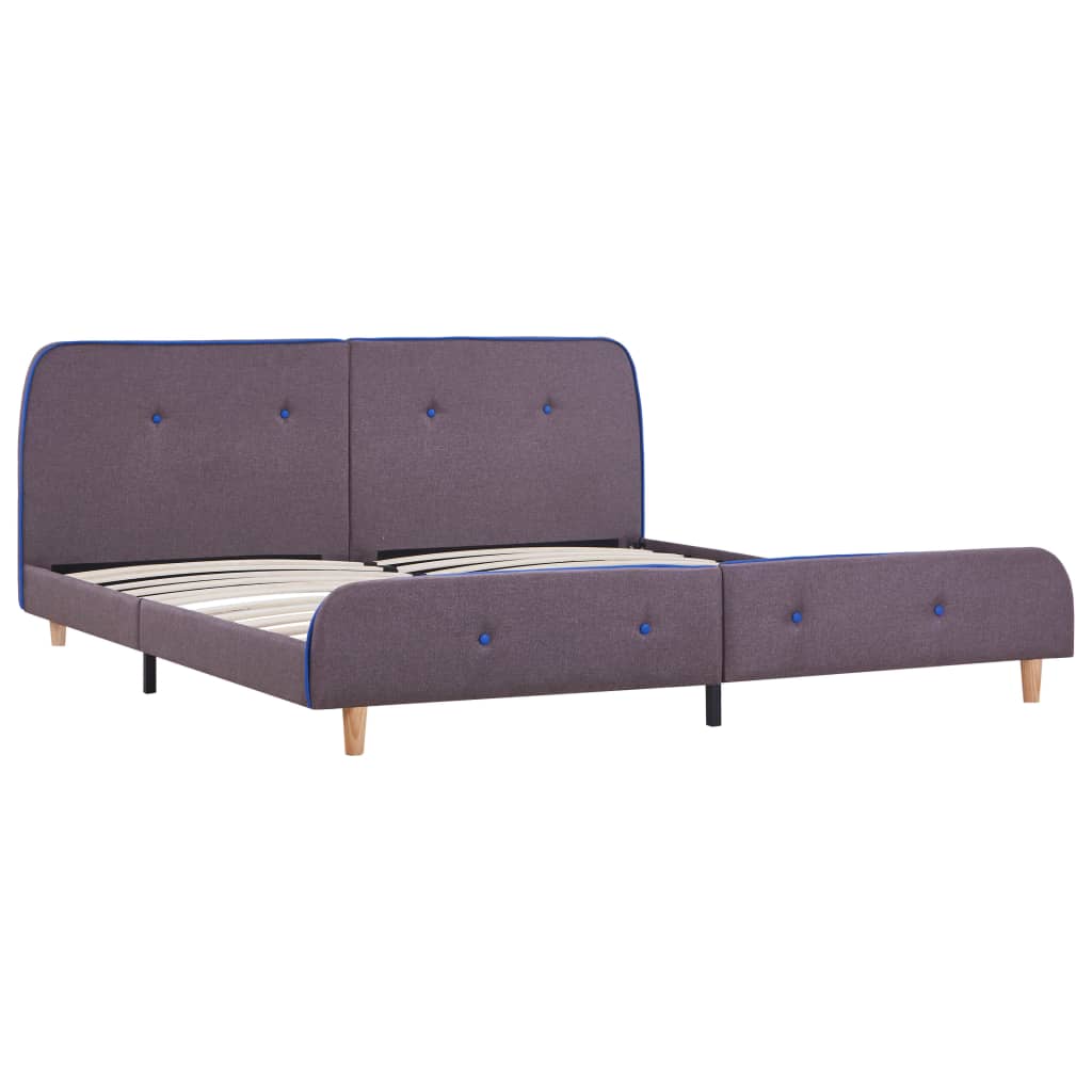 vidaXL Bedframe stof taupe 180x200 cm afbeelding