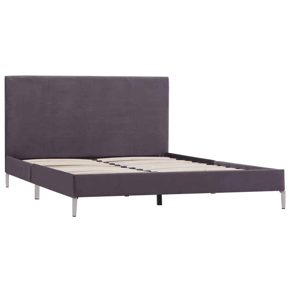 

vidaXL Bedframe stof grijs 120x200 cm