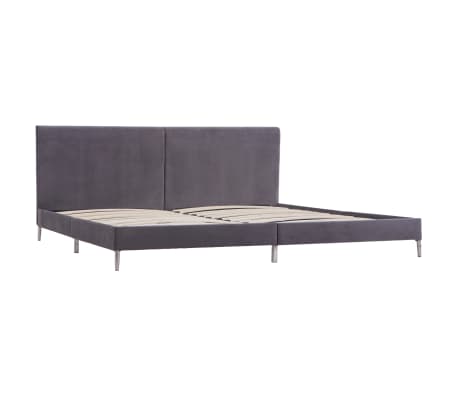 vidaXL Bedframe stof grijs 180x200 cm