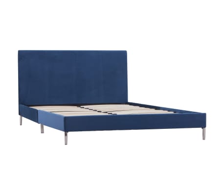 vidaXL Bedframe stof blauw 120x200 cm