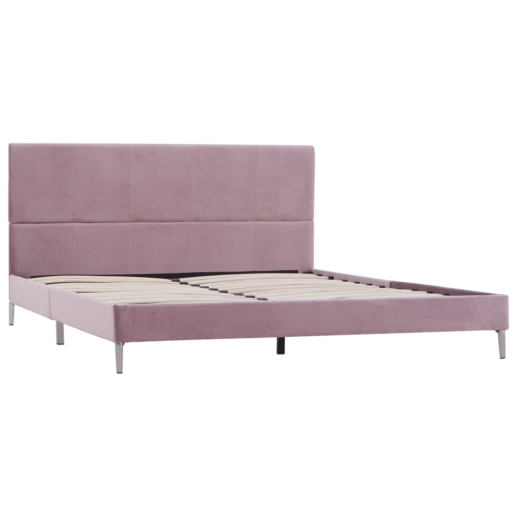 

vidaXL Bedframe stof roze 140x200 cm