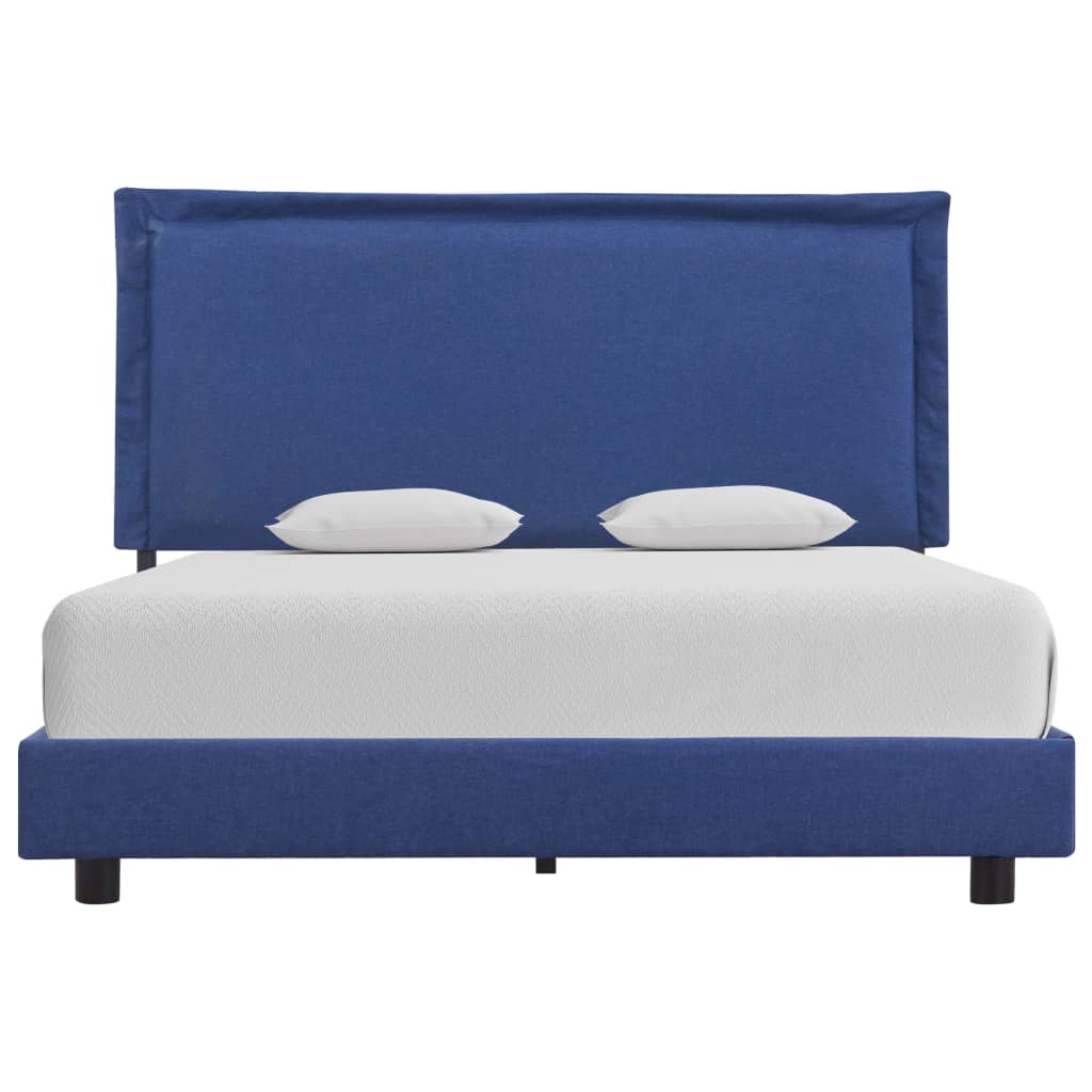 vidaXL Estrutura de cama 140x200 cm tecido azul