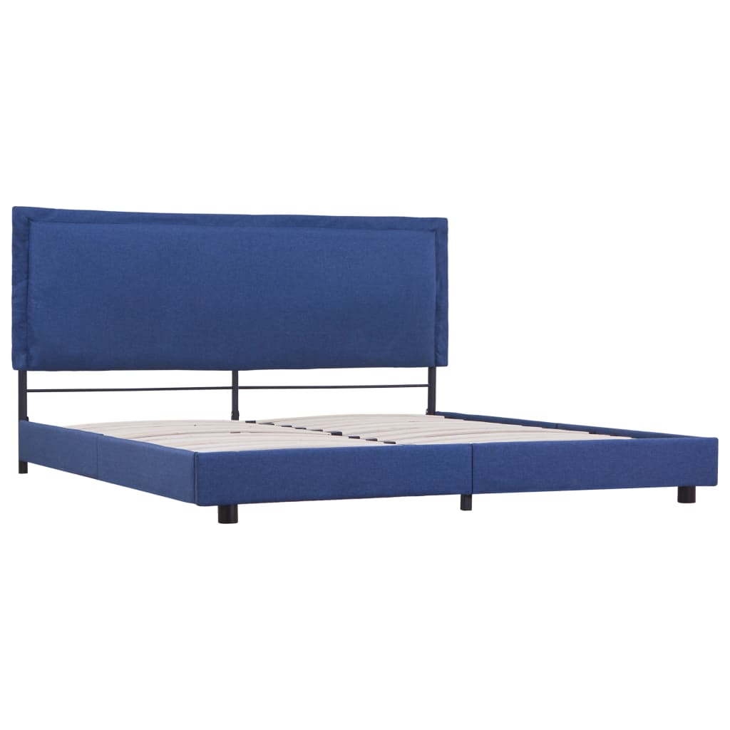 

vidaXL Bedframe stof blauw 160x200 cm