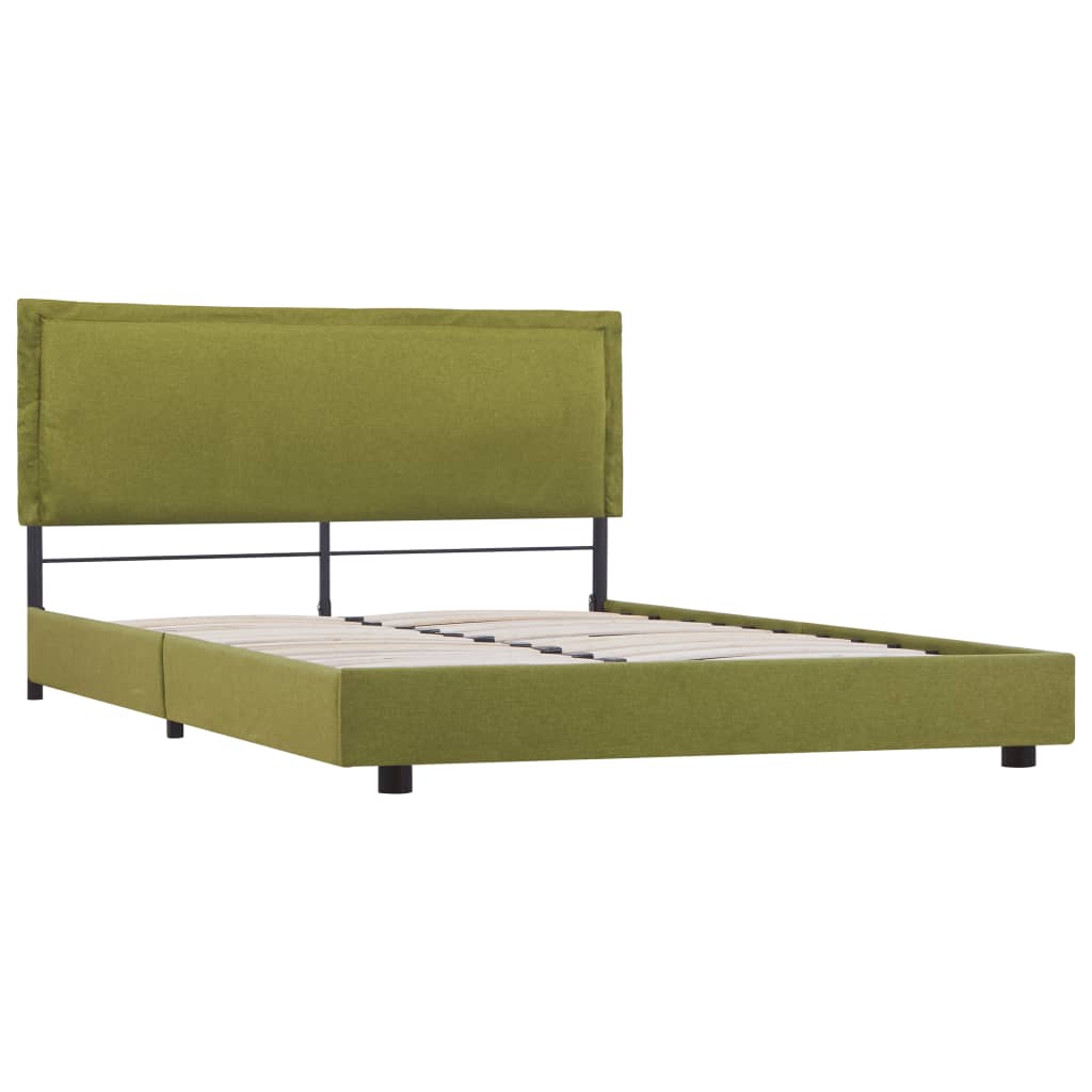 

vidaXL Bedframe stof groen 120x200 cm