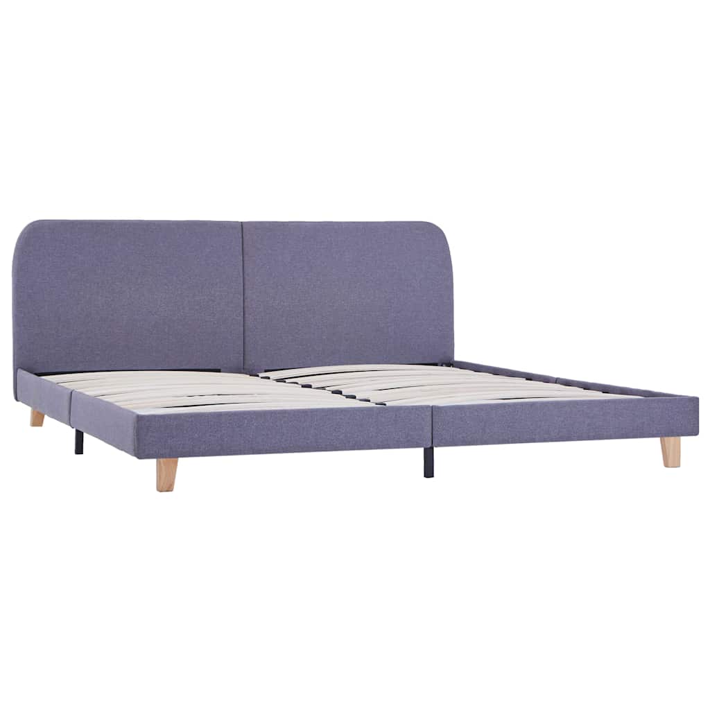 vidaXL Bedframe zonder matras 150x200 cm lichtgrijs afbeelding
