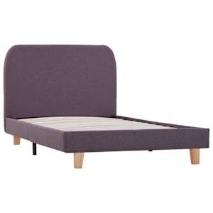 vidaXL Bed Frame without Mattress Taupe Fabric 90x190 cm Single