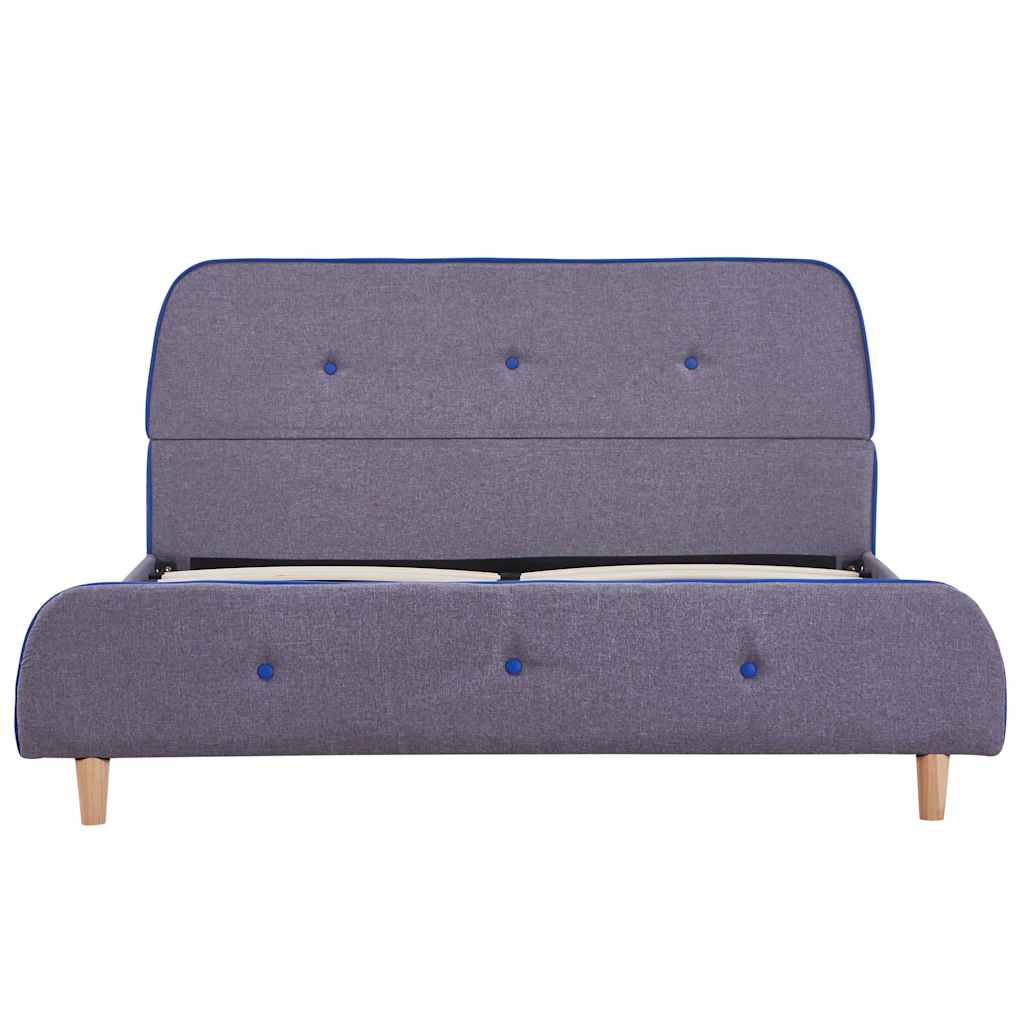 Thumbnail - vidaXL Bettgestell ohne Matratze Hellgrau Stoff 135x190 cm