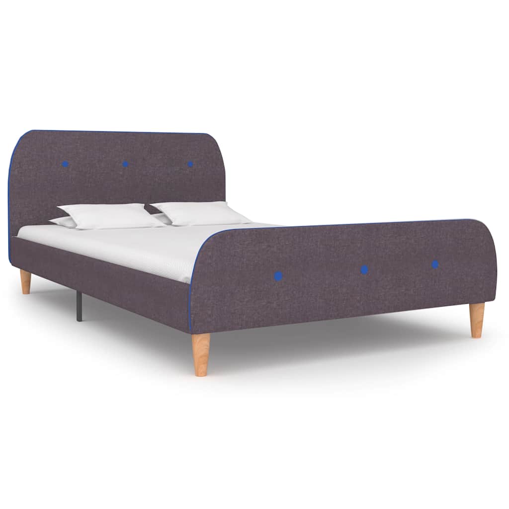 vidaXL Sängynrunko ilman patjaa Taupe Kangas 120x190 cm