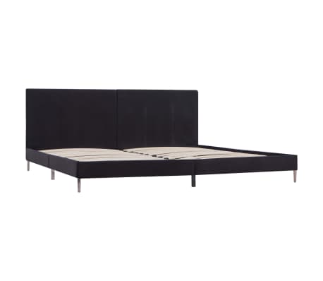 vidaXL Bed Frame Black Fabric 180x200 cm 6FT Super King