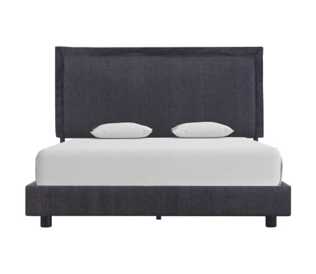 vidaXL Bed Frame Dark Grey Fabric 120x190 cm 4FT Small Double