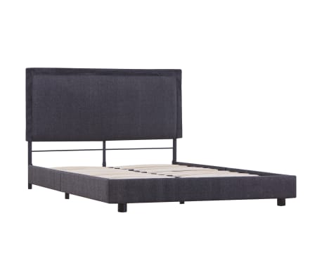 vidaXL Bed Frame Dark Grey Fabric 120x190 cm 4FT Small Double