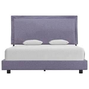 vidaXL Sengeramme uten Madrass Lysegrå Stoff 120x190 cm