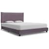 vidaXL Voodiraam ilma Madratsita Taupe Kangas 135x190 cm