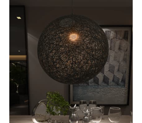 vidaXL Hanging Lamp Black Sphere 55 cm E27