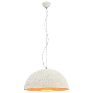 vidaXL Pendellampe hvit og gull Ø50 cm E27