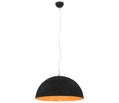 vidaXL Pendant Lamp Black and Gold Ø50 cm E27