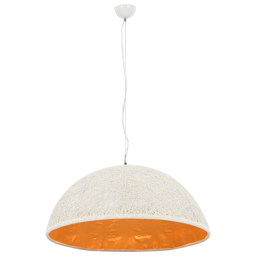 vidaXL Pendant Lamp White and Gold Ø70 cm E27