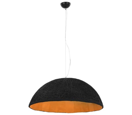 vidaXL Lampe suspendue Noir et dor&eacute; &Oslash;70 cm E27