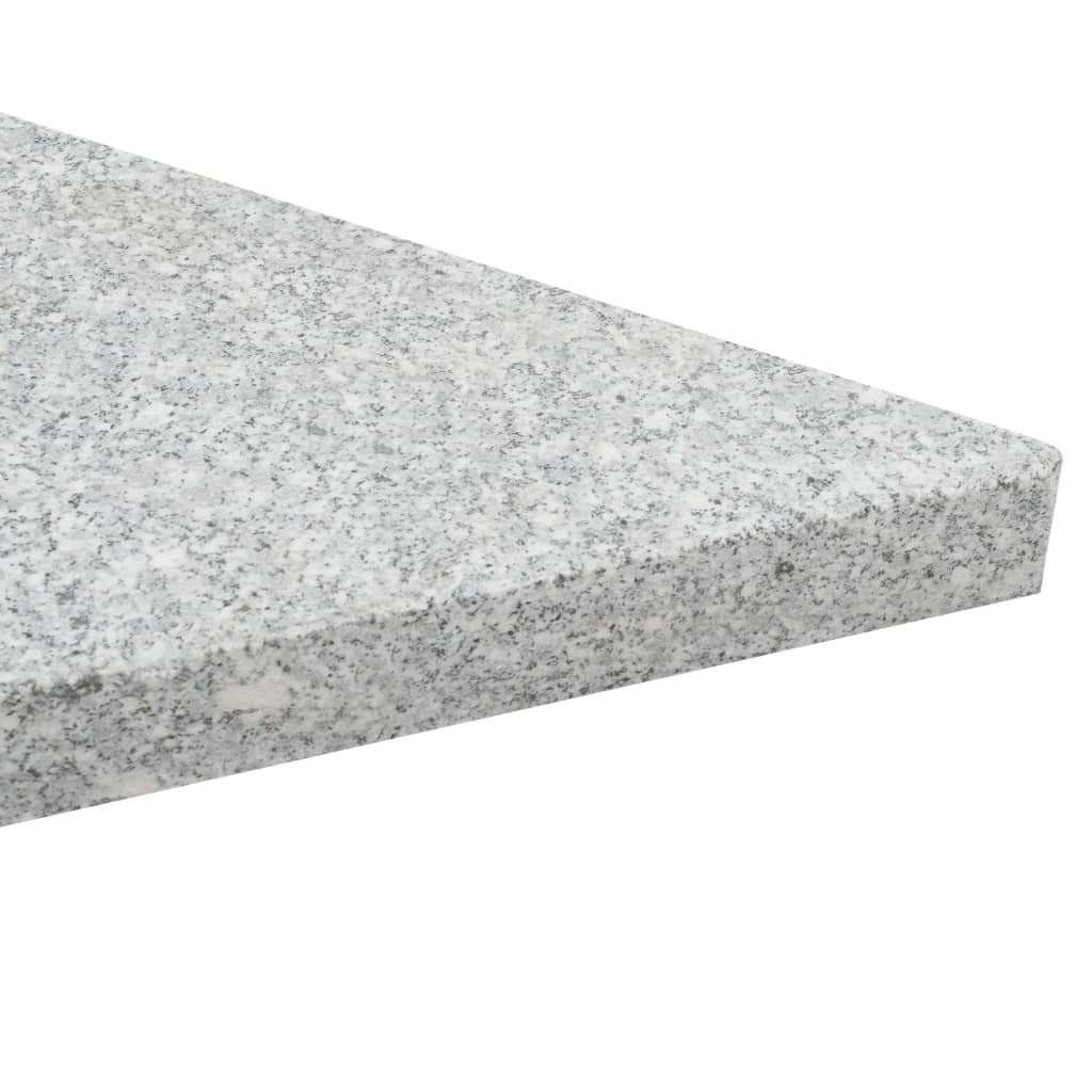 Umbrella Weight Plates 4 Pcs Grey Granite Triangular 60 Kg VidaXL 17 width=274