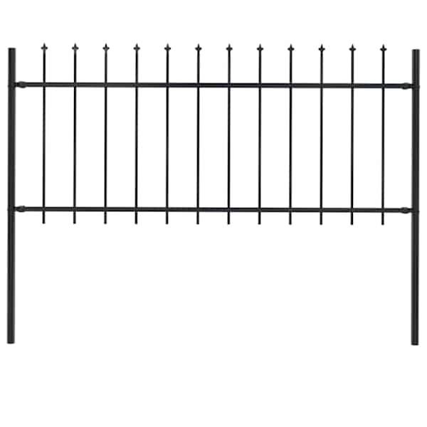 vidaXL aiapiire Woerden odaotsaga, terasest, 170 x 80 cm, must