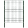 vidaXL aiapaneel postidega, raud, 176,5 x 200 cm, roheline