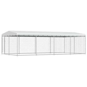vidaXL koeraaed katusega 7,6 x 3,8 x 2,3 m
