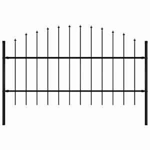 vidaXL aiapiire Woerden odaotsaga, terasest, 170 x 100 cm, must