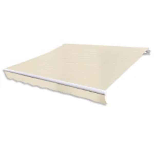 vidaXL kokkupandav varikatus, mootoriga, 600 cm kreemjas