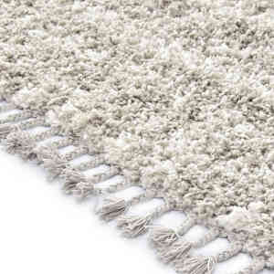 vidaXL Kilimas Berber, smėl. ir rud. sp., 120x170cm, PP, Shaggy tipo