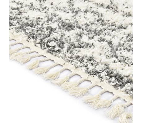 vidaXL Rug Berber Shaggy PP Beige and Sand 140x200 cm