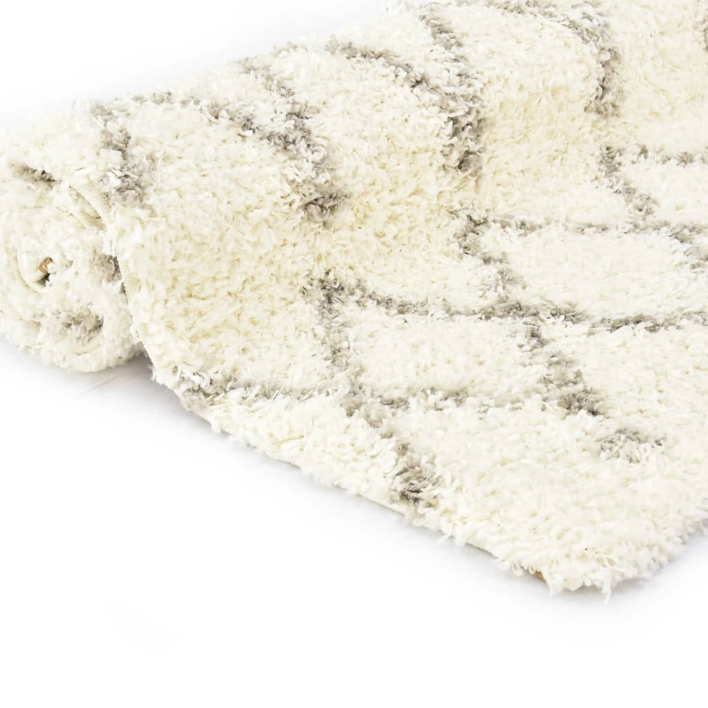 

vidaXL Tapijt Berber shaggy hoogpolig 160x230 cm PP beige zandkleurig