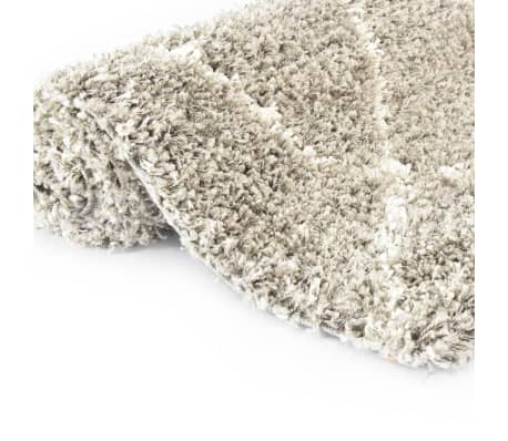 vidaXL Rug Berber Shaggy PP Sand and Beige 80x150 cm