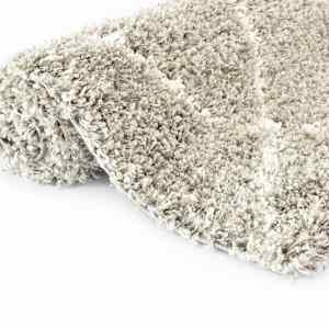 vidaXL Kilimas Berber, smėl. ir rud. sp., 80x150cm, PP, Shaggy tipo