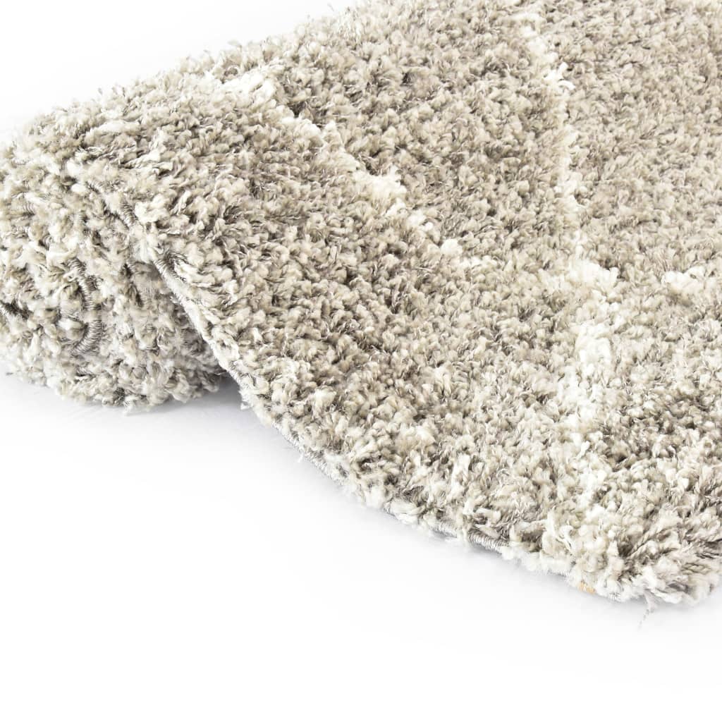 

vidaXL Tapijt Berber shaggy hoogpolig 140x200 cm PP zandkleurig beige