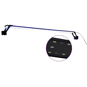 LED světlo do akvária se svorkami 155–130 cm modré a bílé - obrázek 2