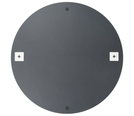 vidaXL Rammeløst speil rundt 80 cm glass