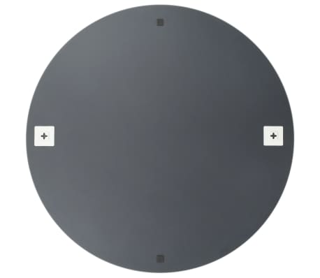 vidaXL Rammeløst speil rundt 90 cm glass