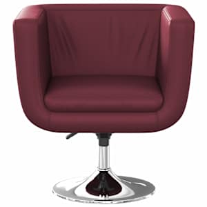 vidaXL Drehsessel Weinrot Kunstleder
